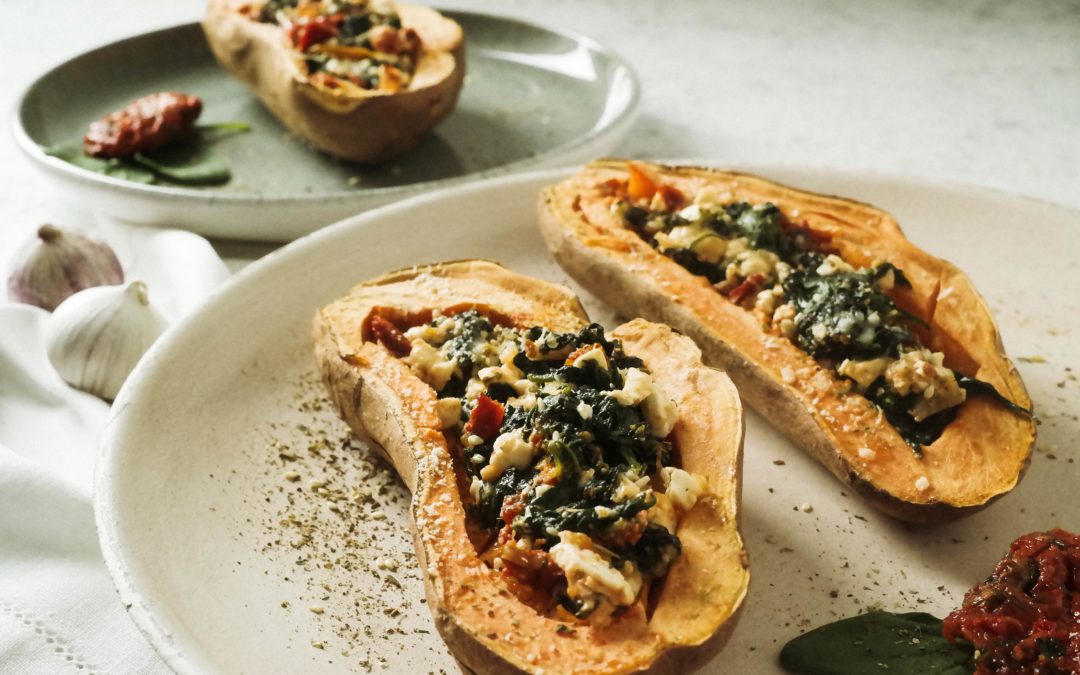 Gefüllte Süßkartoffeln mit Zaatar aus dem Orient