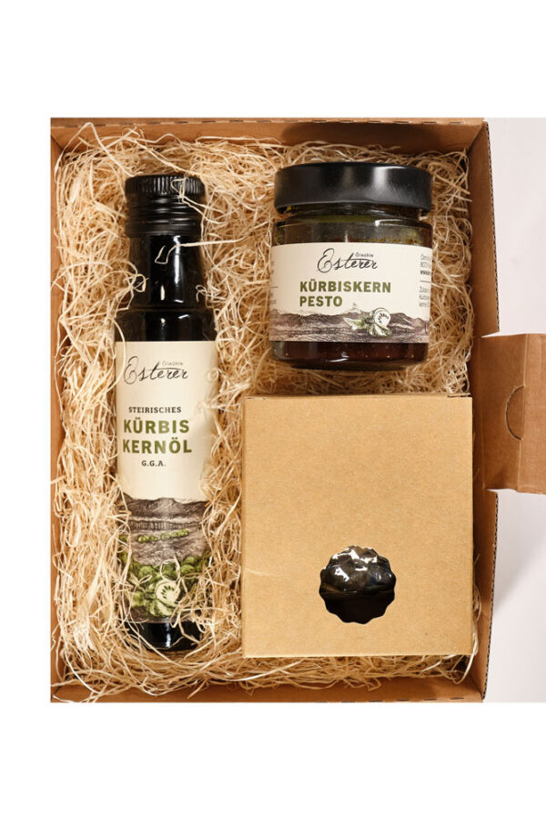 Geschenkspaket Genuss Oelmuehle Esterer