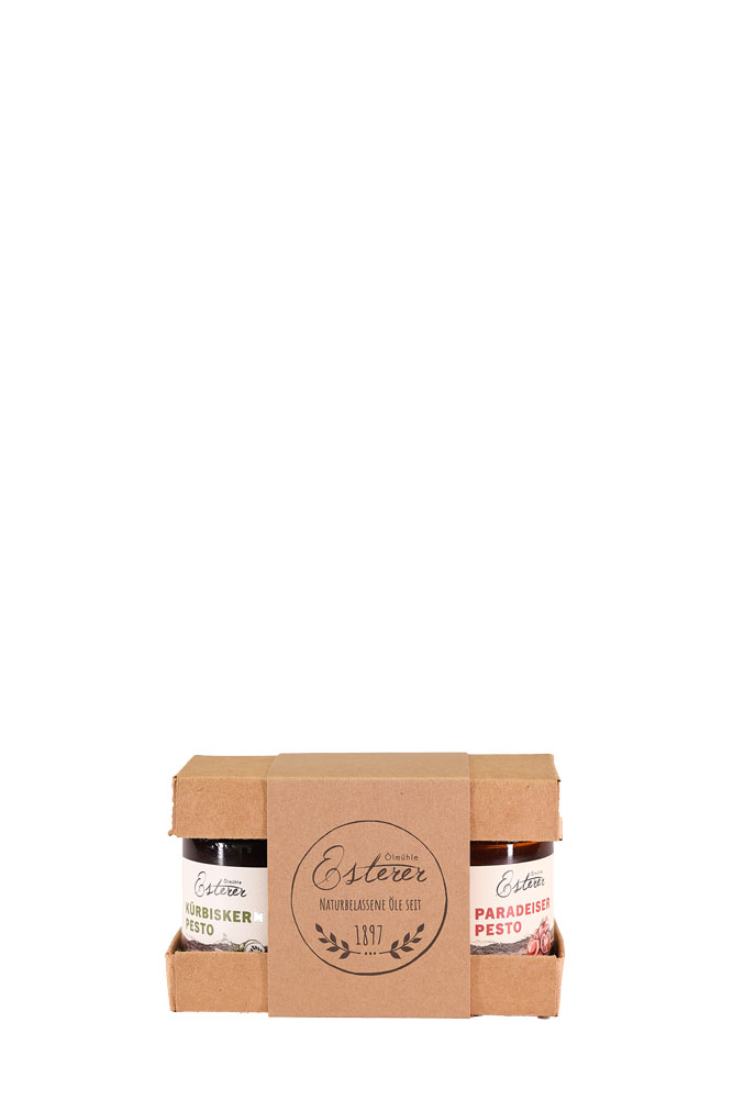 Pesto Duo Kürbiskern Paradeiser Oelmuehle Esterer