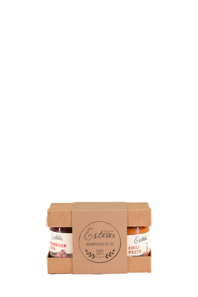 Pesto Duo Paradeiser Chili Oelmuehle Esterer