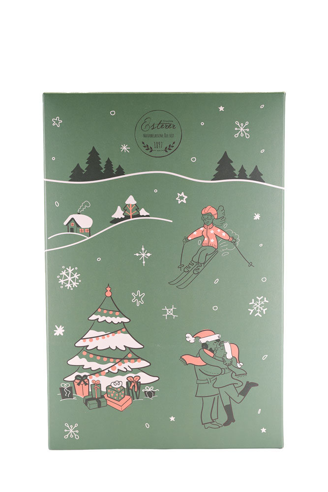 Geschenkspaket Weihnachtskarton 03 Oelmuehle Esterer